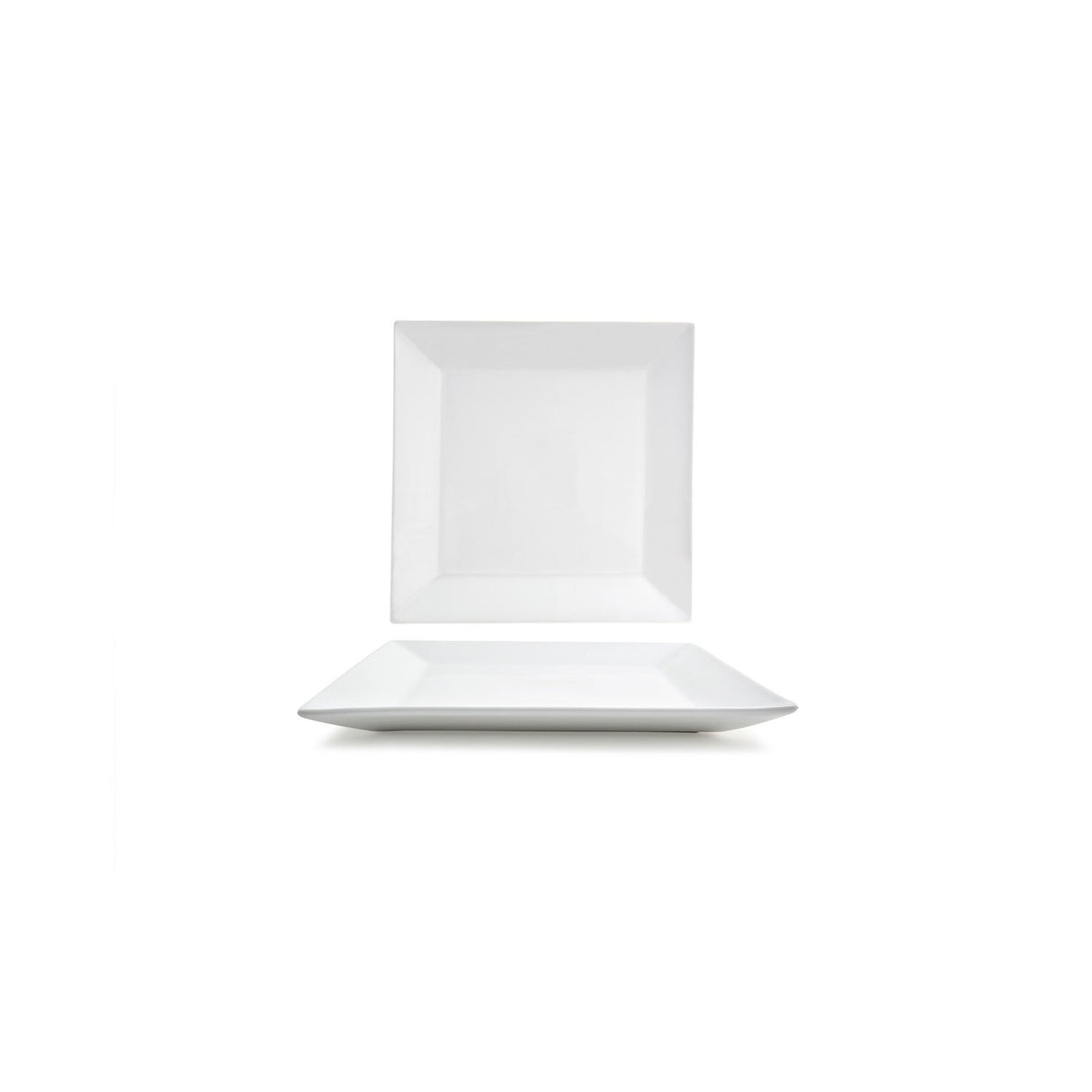 Platters, Kyoto, 12.75 Inch, Wide Rim, White, Undecorated, Square,4 - 1 COUNT