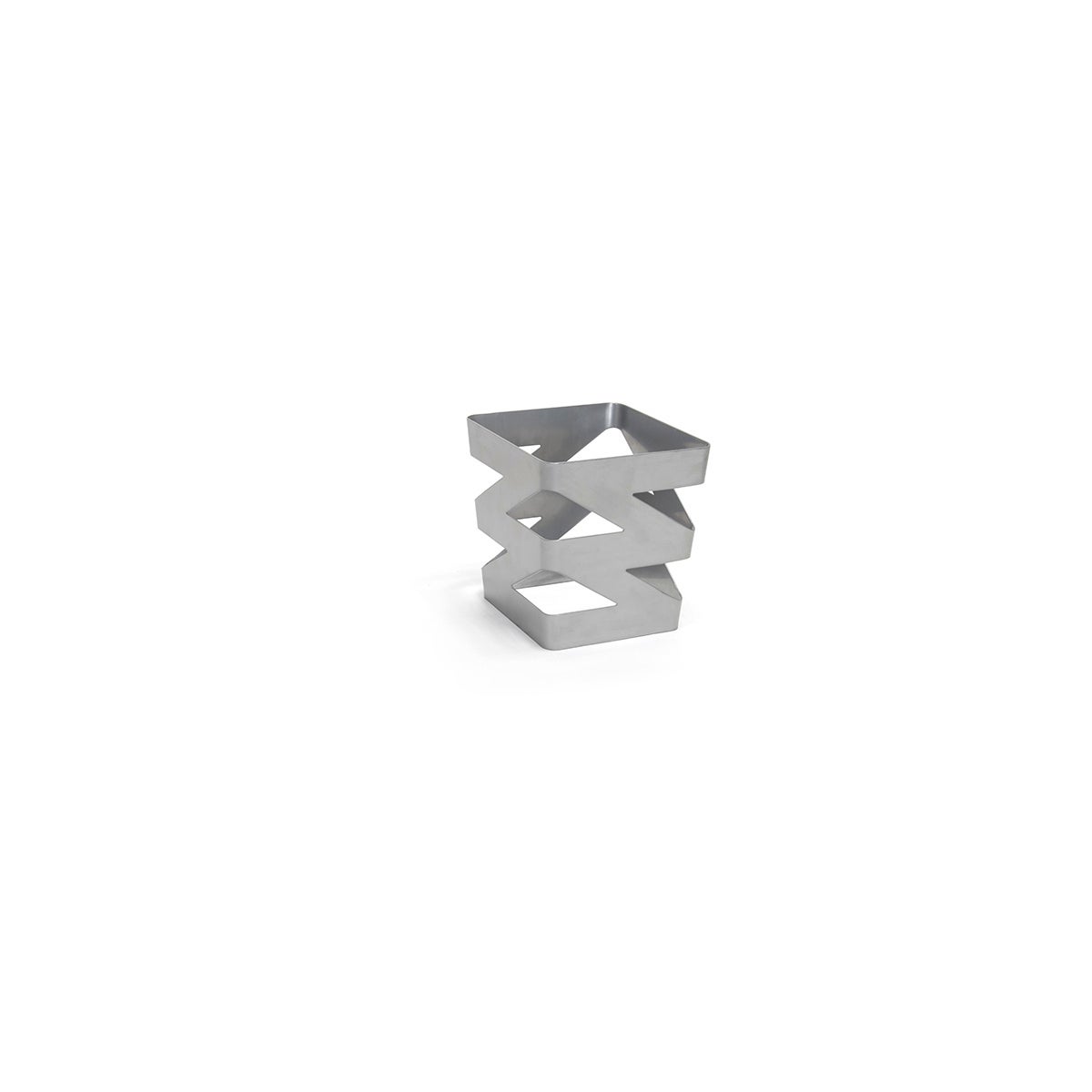 Organizer, Deep, 5.5 x 6 Inch, Zig Zag, Silver, Metal,4 - 1 COUNT