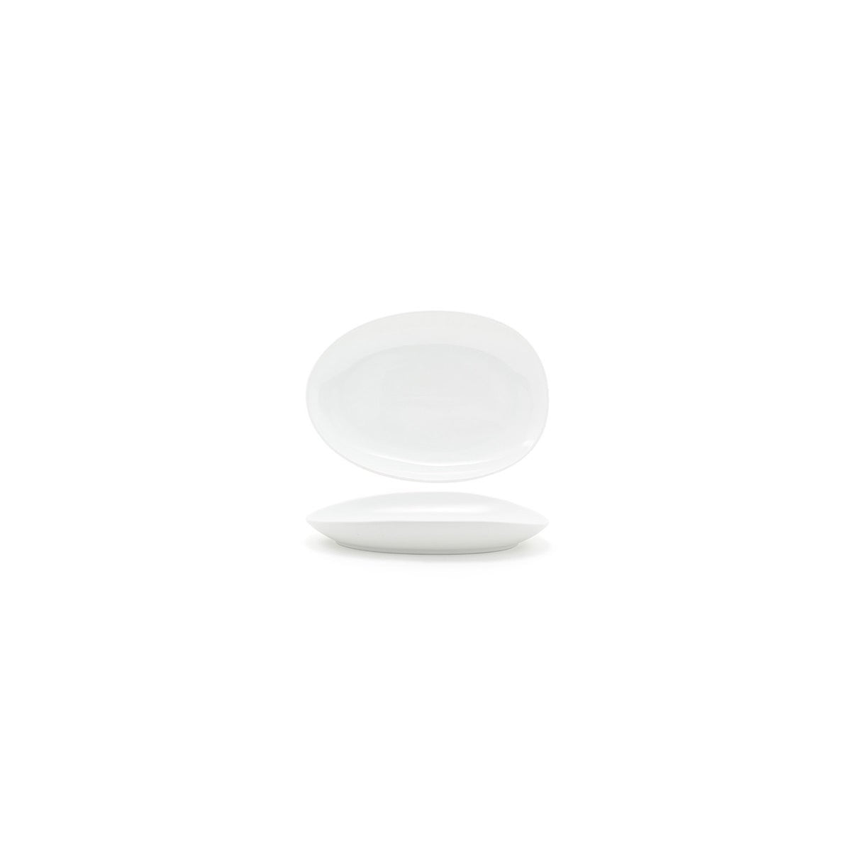 Plates, Porcelain, 10 Inch, White, Oval,4 - 1 COUNT