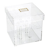 Vase, Flower Box, 6 x 6 x 6 Inch, 9-Slot, Clear, Acrylic, Square, with Lid,1 - 1 EACH