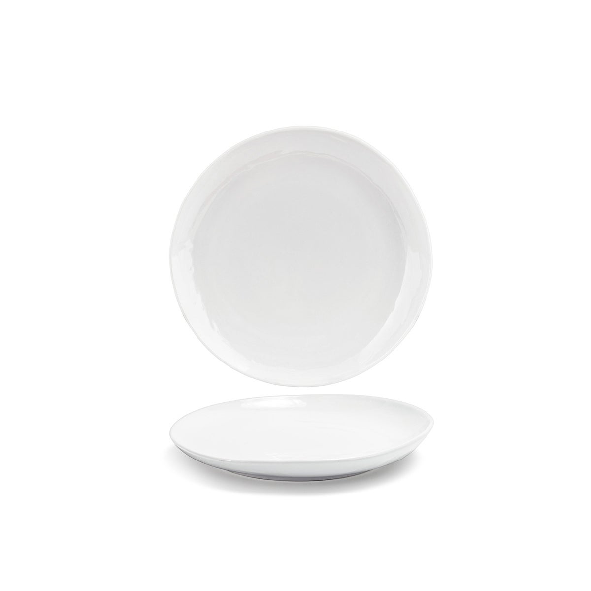 Plates, Porcelain, 10 Inch, White, Round,6 - 1 COUNT