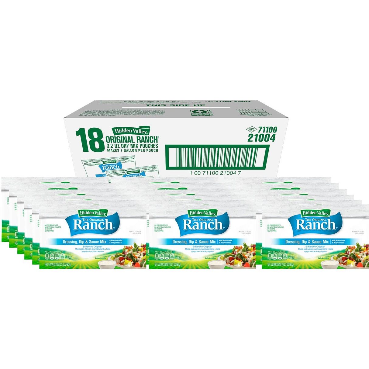 Dressing Mix, Ranch, Packet,18 - 3.2 OUNCE