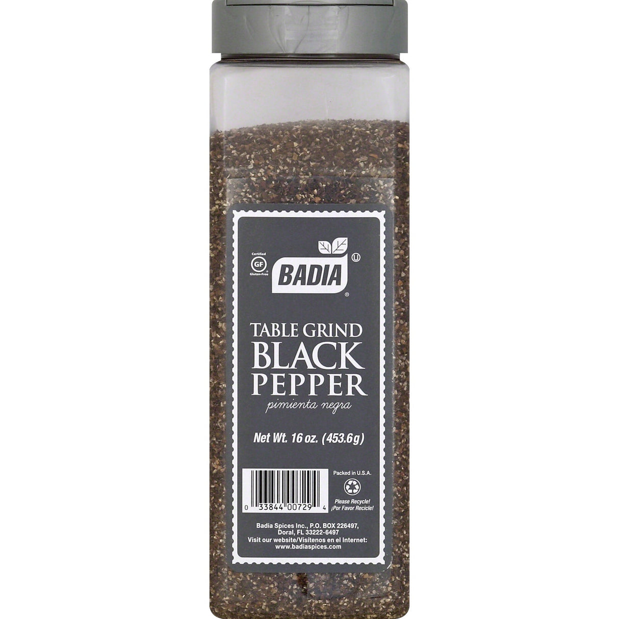 Pepper, Black, Table Grind,6 - 16 OUNCE
