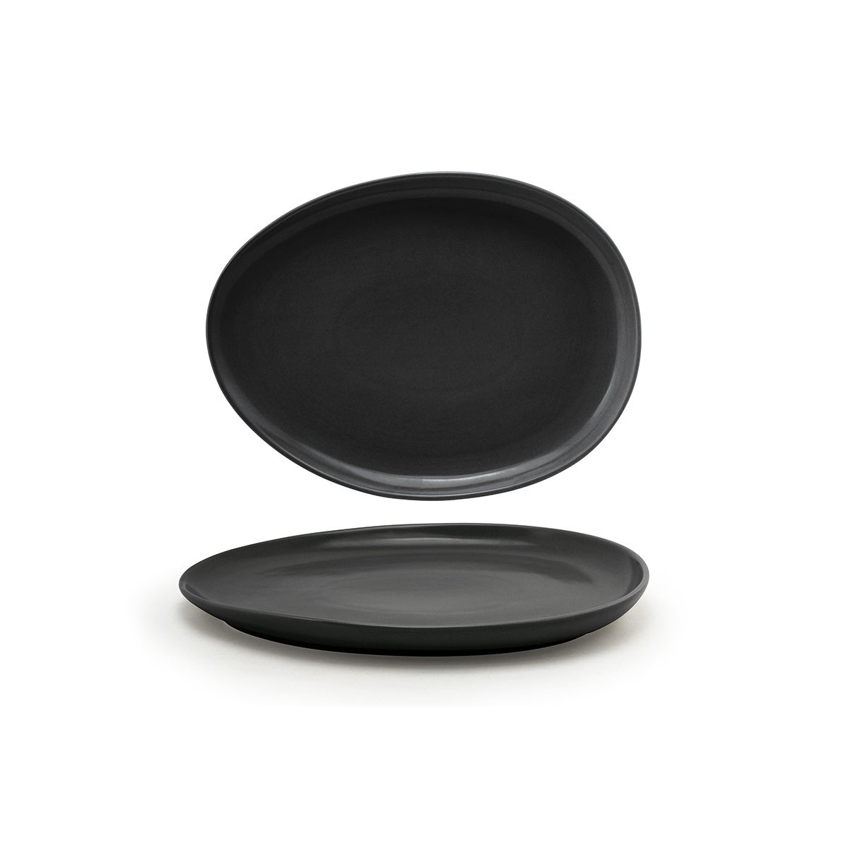 Plates, Low, Porcelain, 13 Inch, Mussel, Oval,2 - 1 COUNT