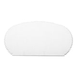 Scraper, Cake, 2-Pattern, 4.8 x 2.5 Inch, Metal, with Fine Tooth Straight Edge,1 - 1 EACH