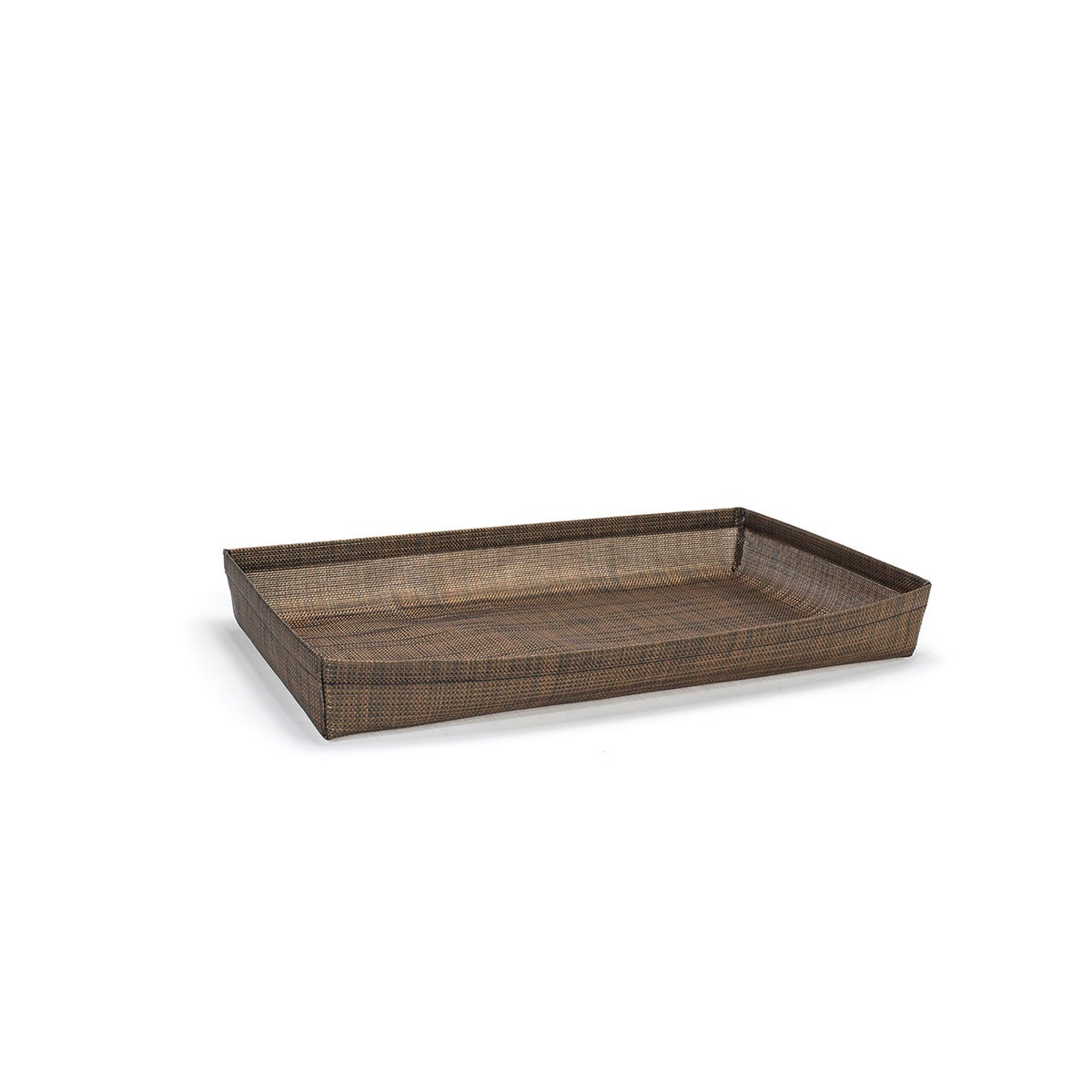 Baskets, Shallow, 20 x 12 x 2.5 Inch Full-Size, Mesh, Copper, Woven Vinyl,4 - 1 COUNT