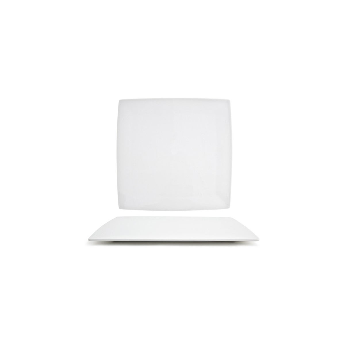 Plates, Canvas, 12.5 Inch, White, Undecorated, Square,4 - 1 COUNT