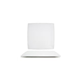 Plates, Canvas, 12.5 Inch, White, Undecorated, Square,4 - 1 COUNT