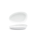 Plates, Porcelain, 11 Inch, White, Oval,6 - 1 COUNT