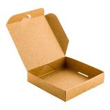 Boxes, Mini Pizza, 3.5 Inch, Paper, Kraft, Hinged, 3.5 Linear Inch,1 - 100 COUNT