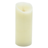 Candles, Pillar, Fire Tek Flameless, 3 x 3 x 7 Inch, White, Wax, Programmable,1 - 10 COUNT