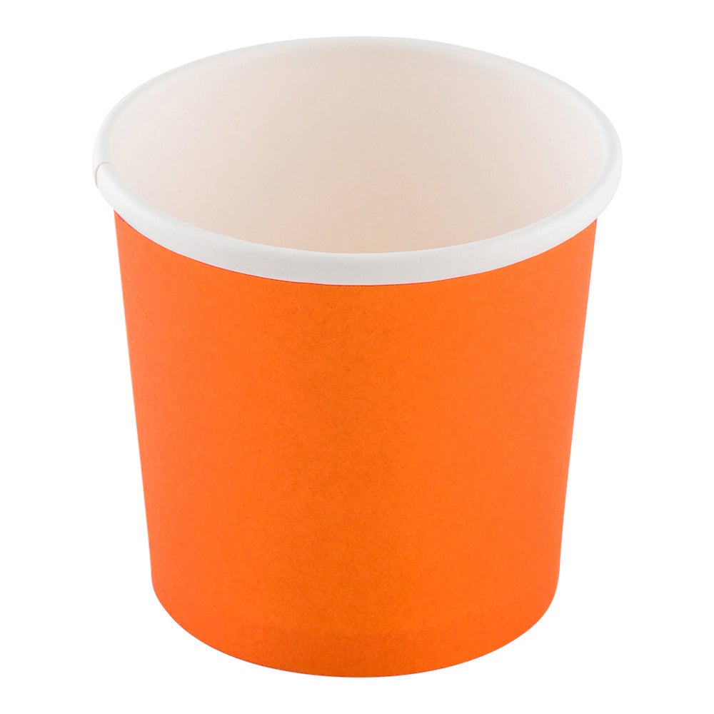 Cups, Soup, Bio Tek 12 Ounce 3.5 Inch, Paper, Tangerine Orange, Round,1 - 200 COUNT