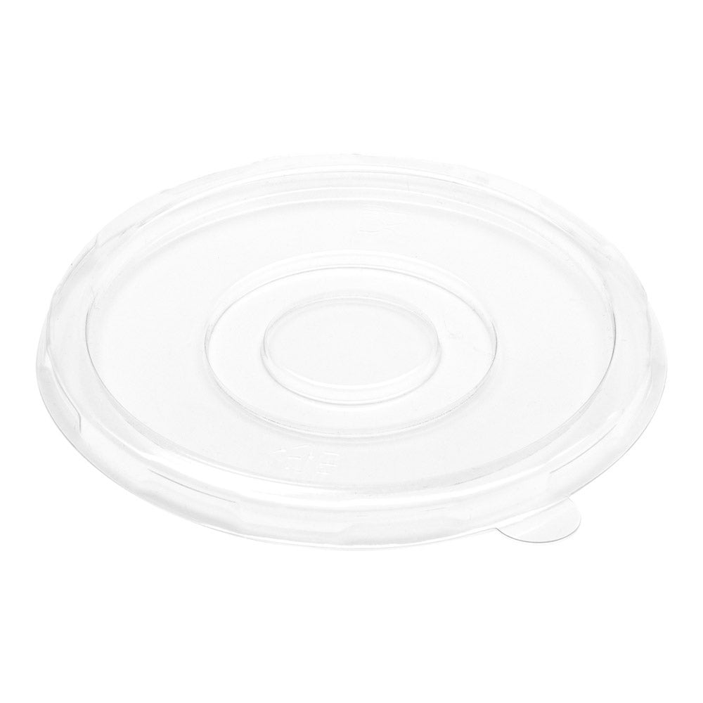 Lids, Flat, Pulp Tek, Plastic, Clear, 5.5 Inch, Fits 12 Ounce Sugarcane Salad Bowls,1 - 100 COUNT