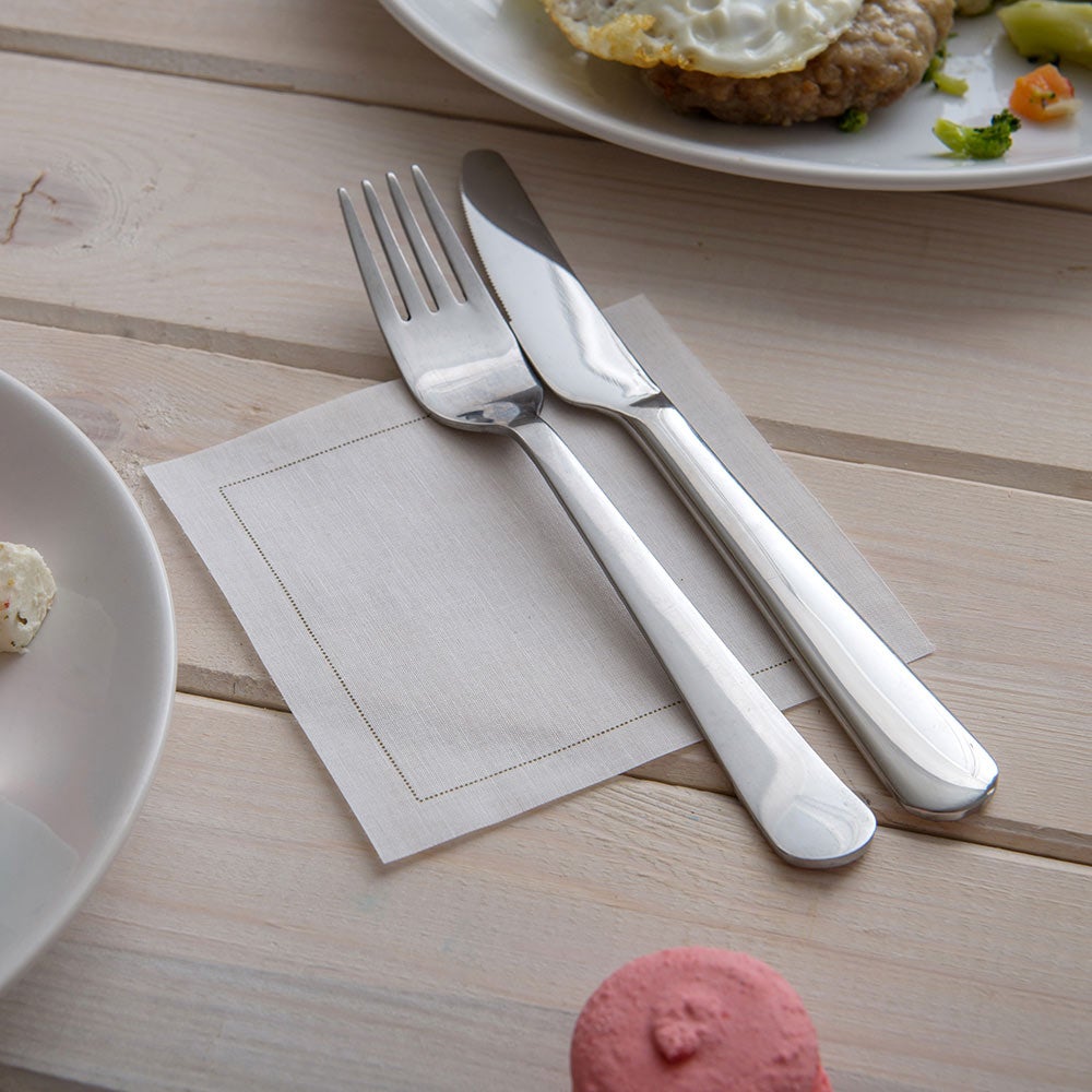Napkins, Napluxe Organic Cotton Cocktail, Ecru, 4.5 Inch, 4.5 Linear Inch,1 - 50 COUNT