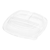 Lids, Dome, Pulp Tek, Plastic, Clear, Fits 3-Compartment Sugarcane Salad Plate,1 - 100 COUNT