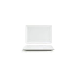 Plates, 7 x 5 Inch, White, Rectangular,12 - 1 EACH