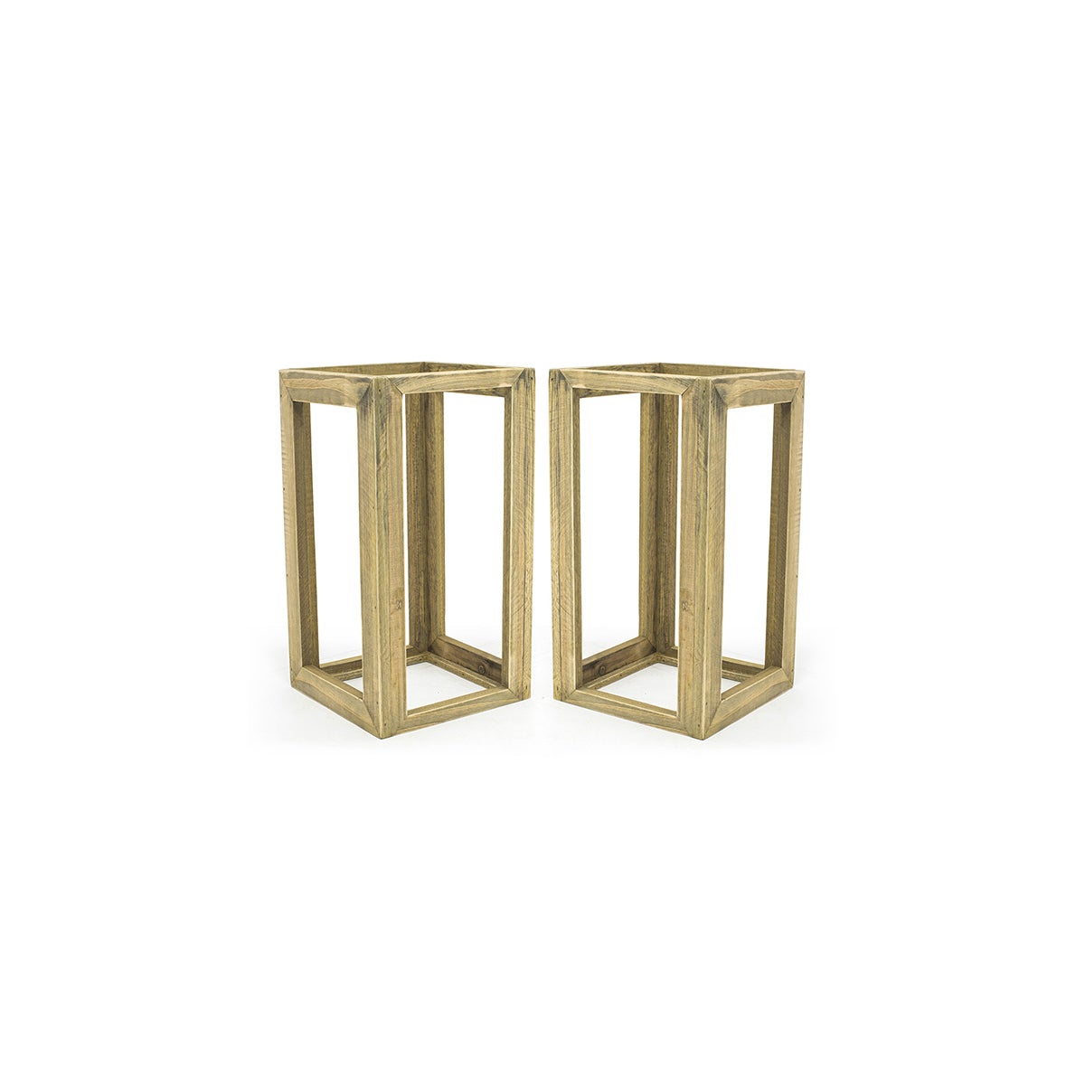 Riser Set, Rustic Wood, 13 Inch, 2-Piece, Natural,1 - 2 COUNT