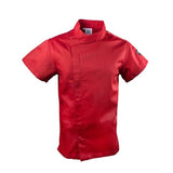Jacket, Chef, Short Sleeve, Snap, Tomato, 5X, Poly/Cotton Blend,1 - 1 EACH