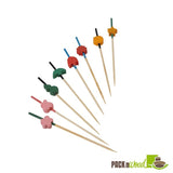 Skewers, Art, 3.5 Inch, Bamboo, Assorted Colors, 3.5 Linear Inch,20 - 100 COUNT