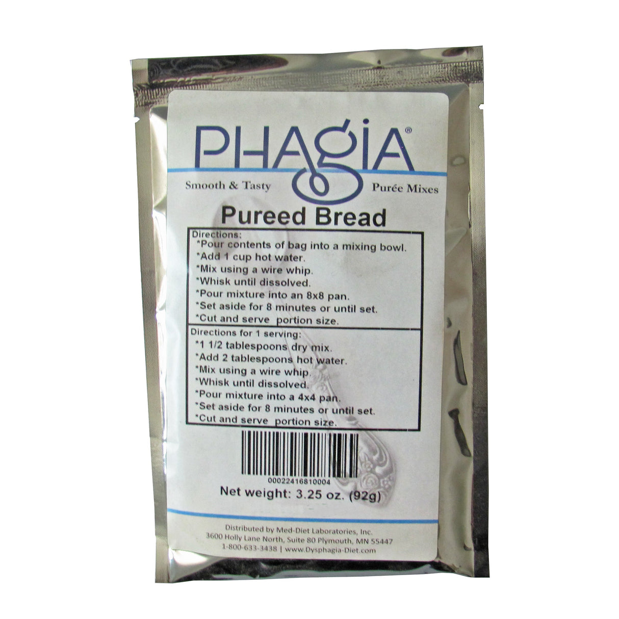 Puree Mix, Bread,12 - 3.5 OUNCE