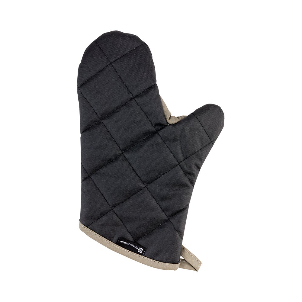 Mitt, Oven, 13.75 x 8 x 1 Inch, Black, Cotton, with Thumb Guard,1 - 1 EACH