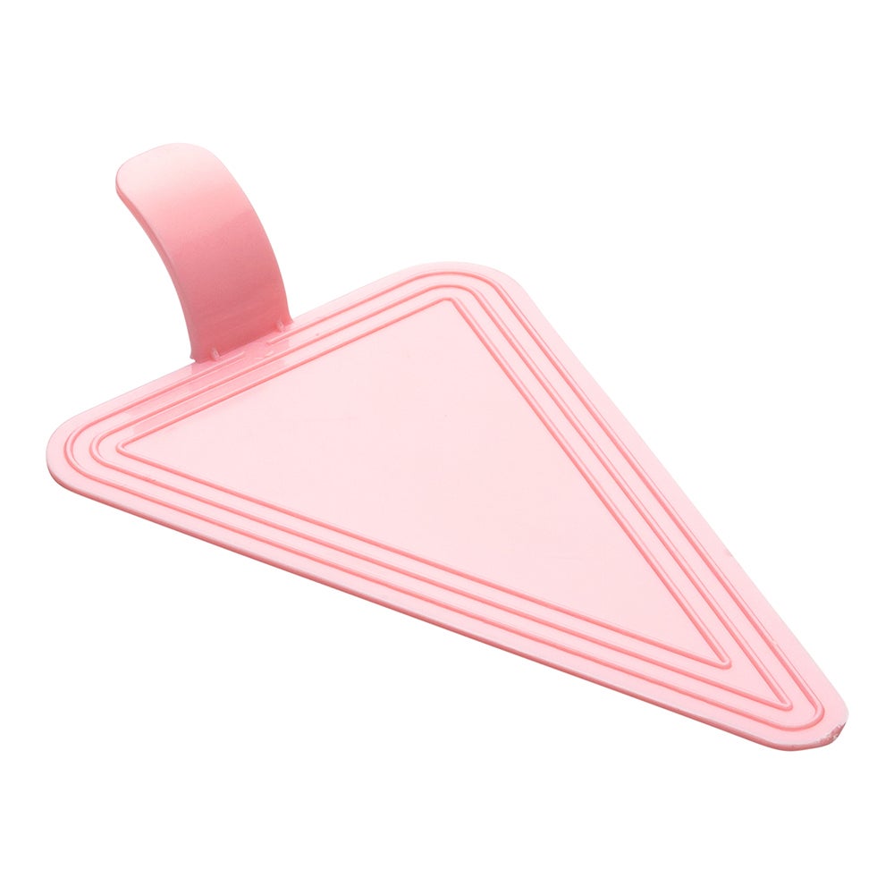 Plates, Cake, 4.5 x 3 Inch, Triangle, Pink, Plastic,1 - 100 COUNT