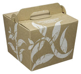Containers, 128 Ounce, Paper, Kraft, with Lid,1 - 15 COUNT