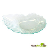Dishes, Leaf, Tito 3.9 x 2.5 Inch, Plastic, Transparent Green, Recyclable,12 - 25 COUNT