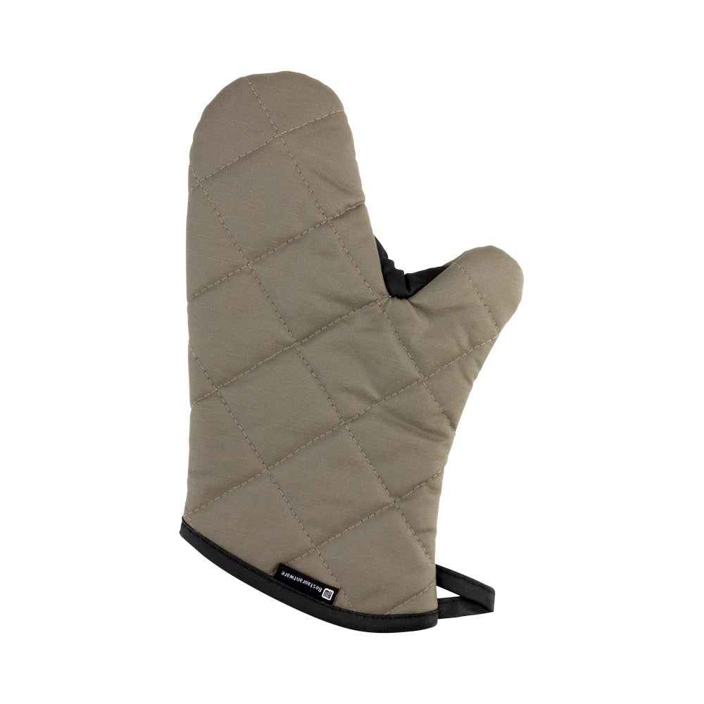 Mitt, Oven, 13 x 8 x 0.5 Inch, Black, Cotton, with Thumb Guard,1 - 1 EACH
