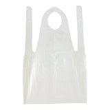 Apron, White, 42 x 27.5 Inch, Plastic,1 - 1000 COUNT