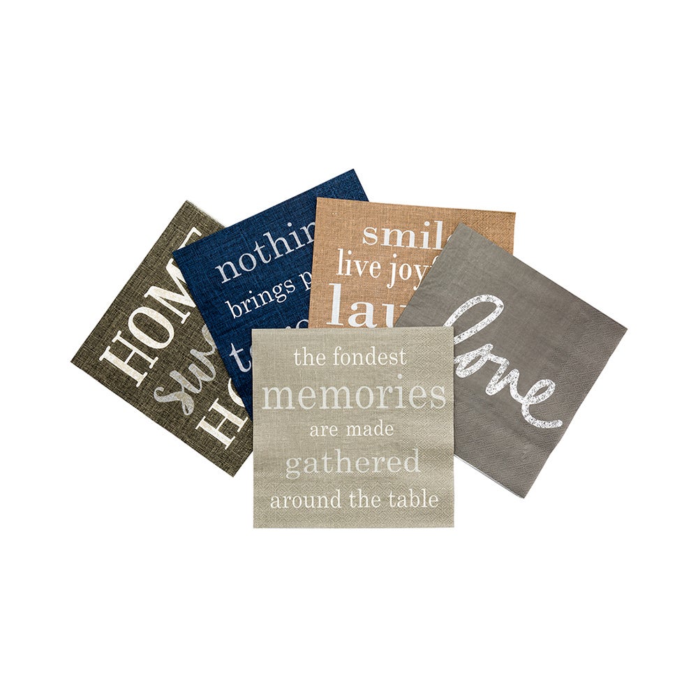 Napkins, Lunch, 3-Ply, Fondest Memories, 13 x 13 Inch,1 - 500 COUNT