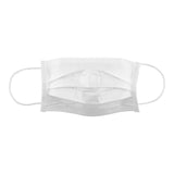 Face Masks, Earloop, 7 x 3.75 Inch, 3-Layer Filtration, White, with Flexible Nose Wire,1 - 1000 COUNT