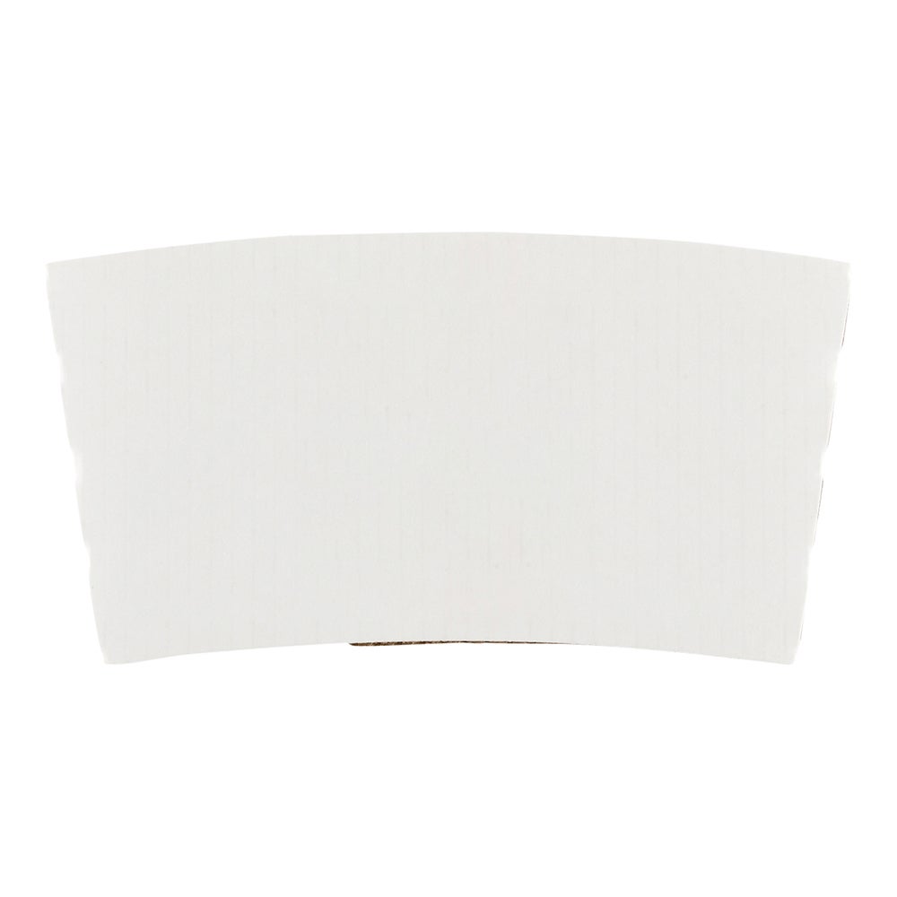 Sleeves, Coffee, Paper, White, for 12 & 16 Ounce Cups,1 - 1000 COUNT