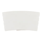 Sleeves, Coffee, Paper, White, for 12 & 16 Ounce Cups,1 - 1000 COUNT