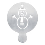 Stencil, Coffee Decorating, Snowman, Stainless Steel,1 - 1 EACH