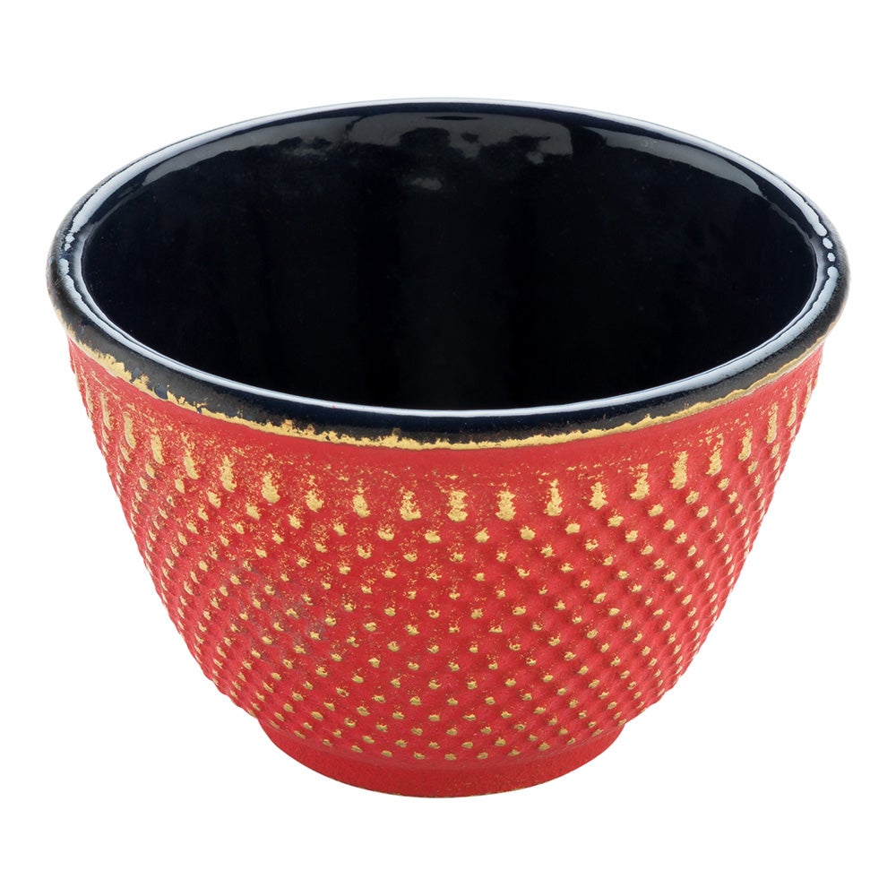 Cups, Tea, 4 Ounce, Tetsubin, Red, Hobnail, Cast Iron,1 - 2 COUNT