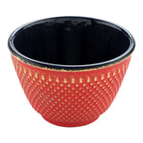 Cups, Tea, 4 Ounce, Tetsubin, Red, Hobnail, Cast Iron,1 - 2 COUNT