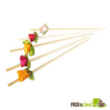 Skewers, Flower, 4.7 Inch, Bamboo, Natural, 4.7 Linear Inch,20 - 100 COUNT