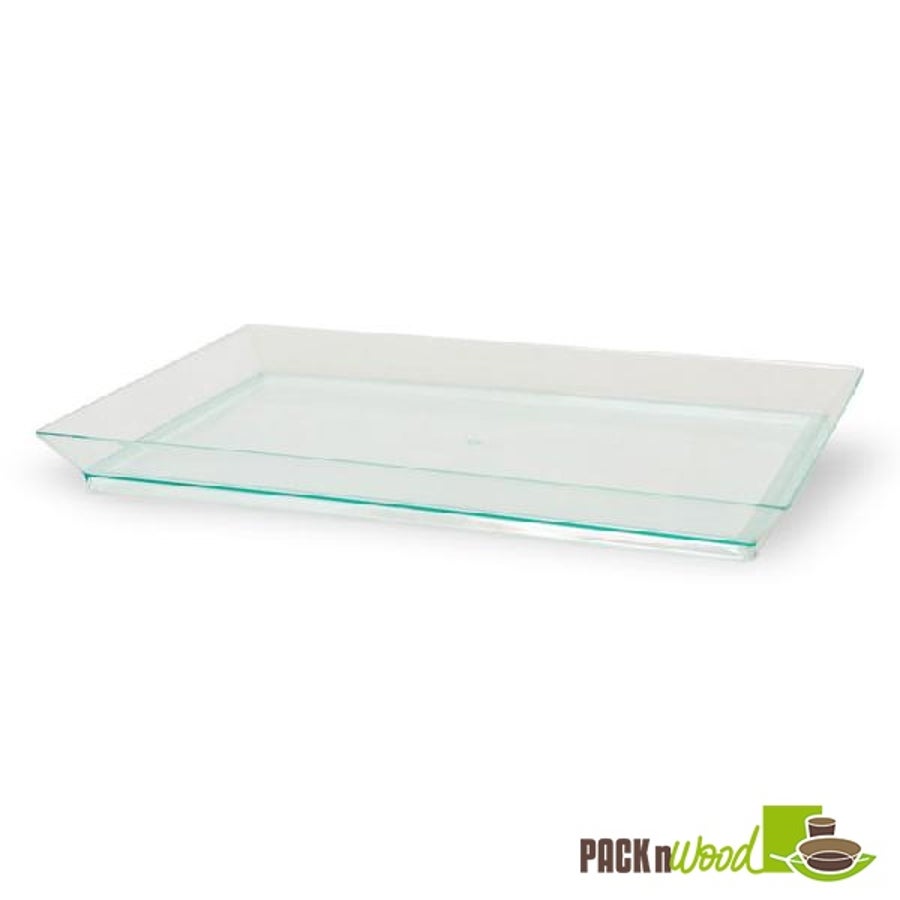 Tray, Klarity, 7 x 5.1 Inch, Transparent Green, Rectangular,2 - 50 COUNT