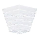 Cups, 2 Ounce, Plastic, Clear, Square,1 - 100 COUNT