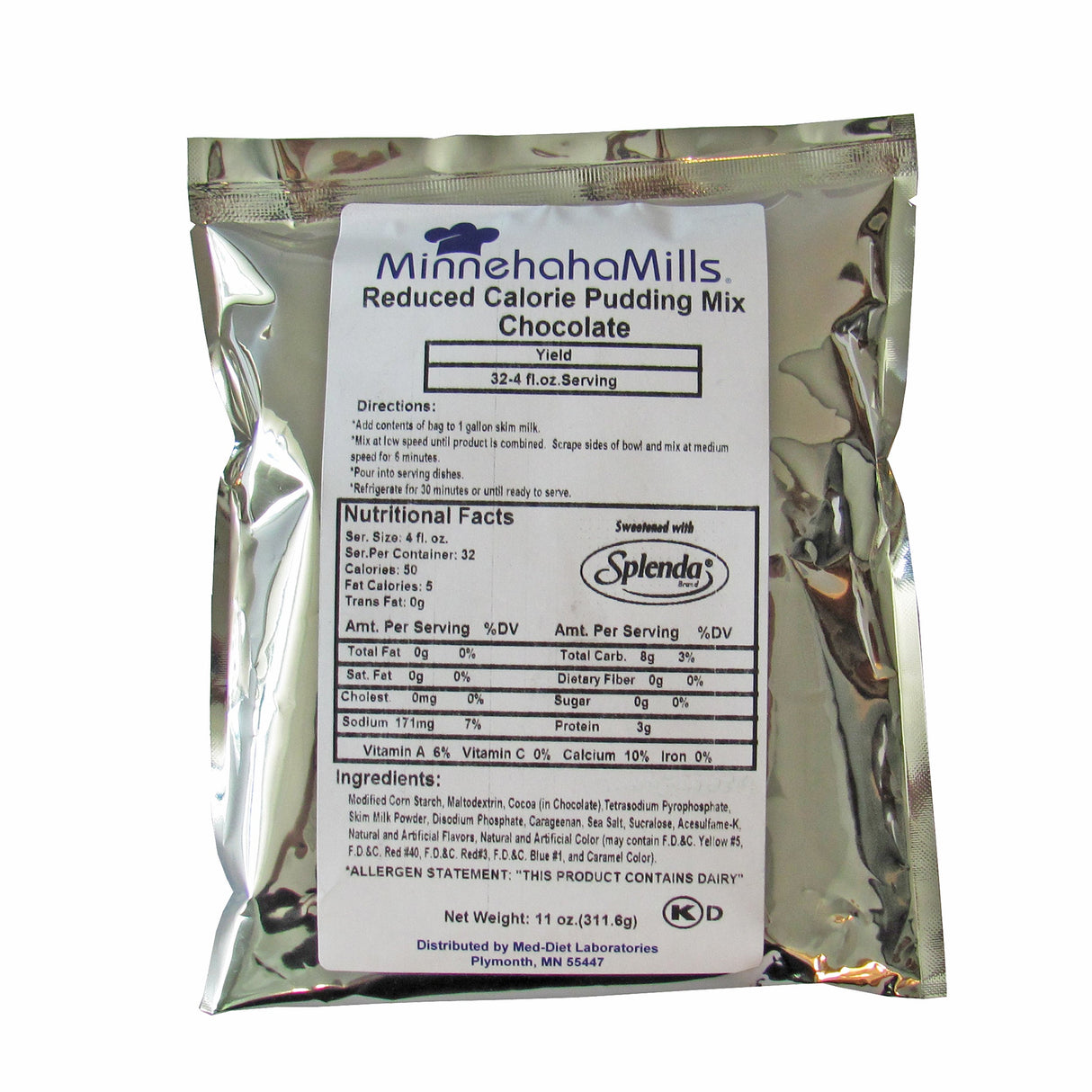 Mix, Pudding, Chocolate, Sugar-Free, Shelf-Stable,6 - 11 OUNCE