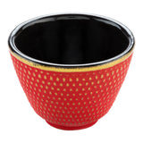 Cups, Tea, 2 Ounce, Tetsubin, Red, Hobnail, Cast Iron,1 - 2 COUNT