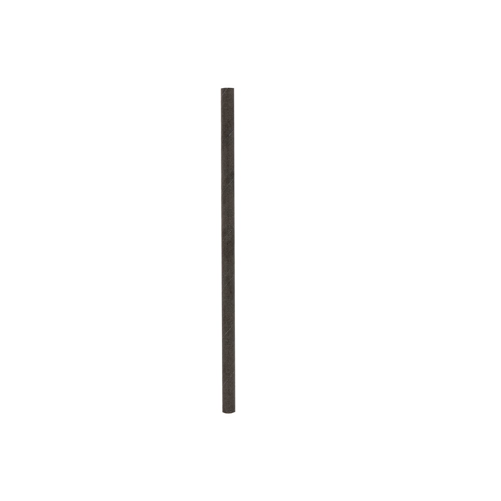 Straws, Cocktail, 5.75 Inch, Paper, Matte Black, Biodegradable, Sustainable,1 - 1000 COUNT