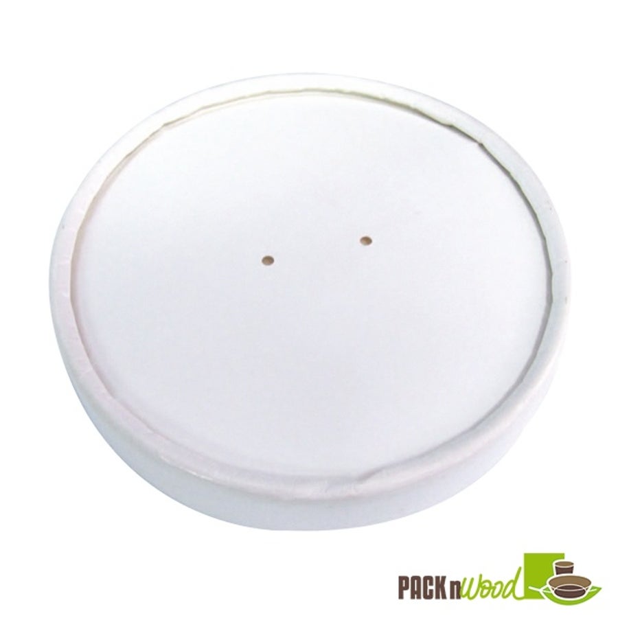 Lids, Vented, Paper, White, Round, 5.9 Inch, Biodegradeable,8 - 45 COUNT