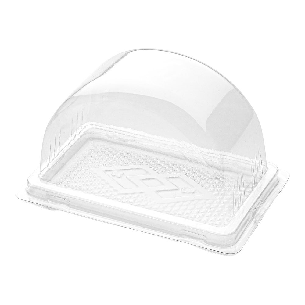 Boxes, Cake, 13 Ounce, Plastic, Clear, Semicircle, With Lid,1 - 100 COUNT