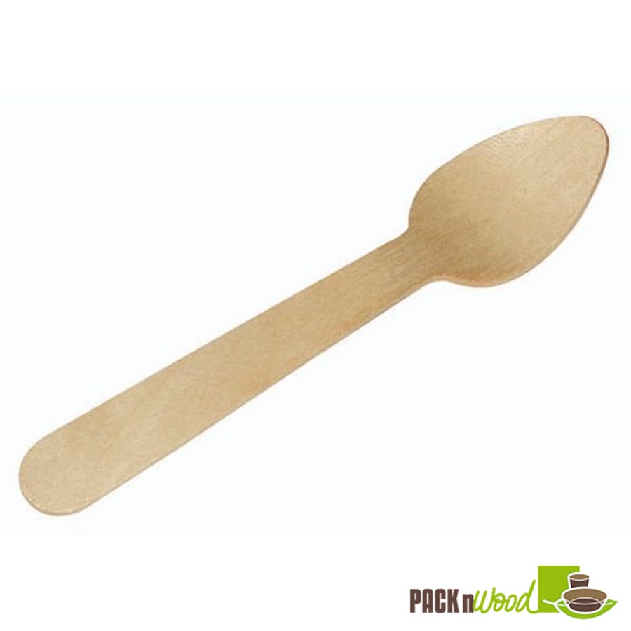 Spoons, Mini, 4.3 Inch, Wood, Natural, Biodegradeable, 4.3 Linear Inch,30 - 100 COUNT