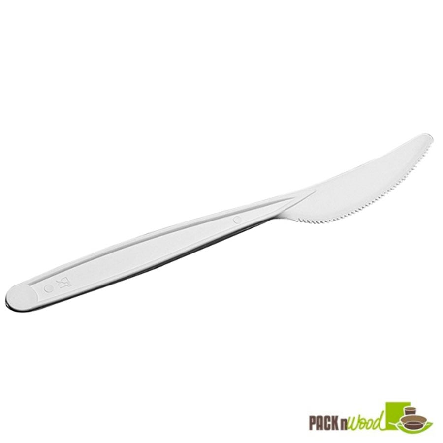 Knives, Cornstarch, White, 7.24 Inch, Compostable, 7.24 Linear Inch,10 - 100 COUNT