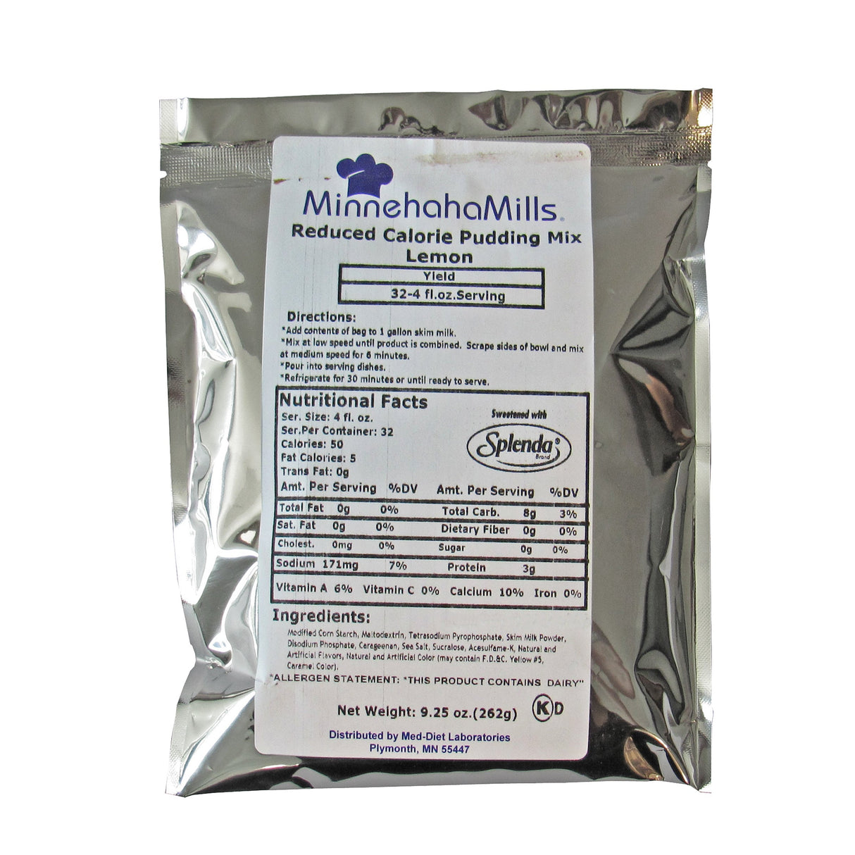 Mix, Pudding, Lemon, Reduced Calorie, Shelf-Stable,6 - 9 OUNCE