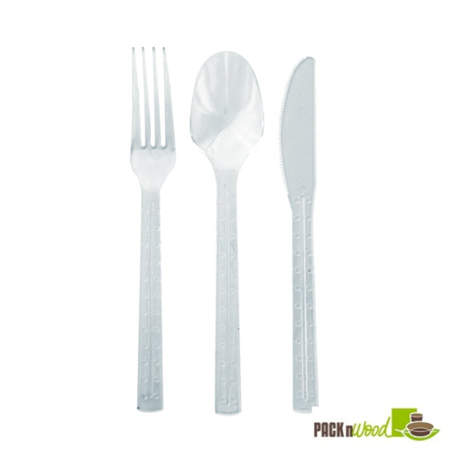 Cutlery Kits, Fork & Knife, Clear,250 - 1 EACH