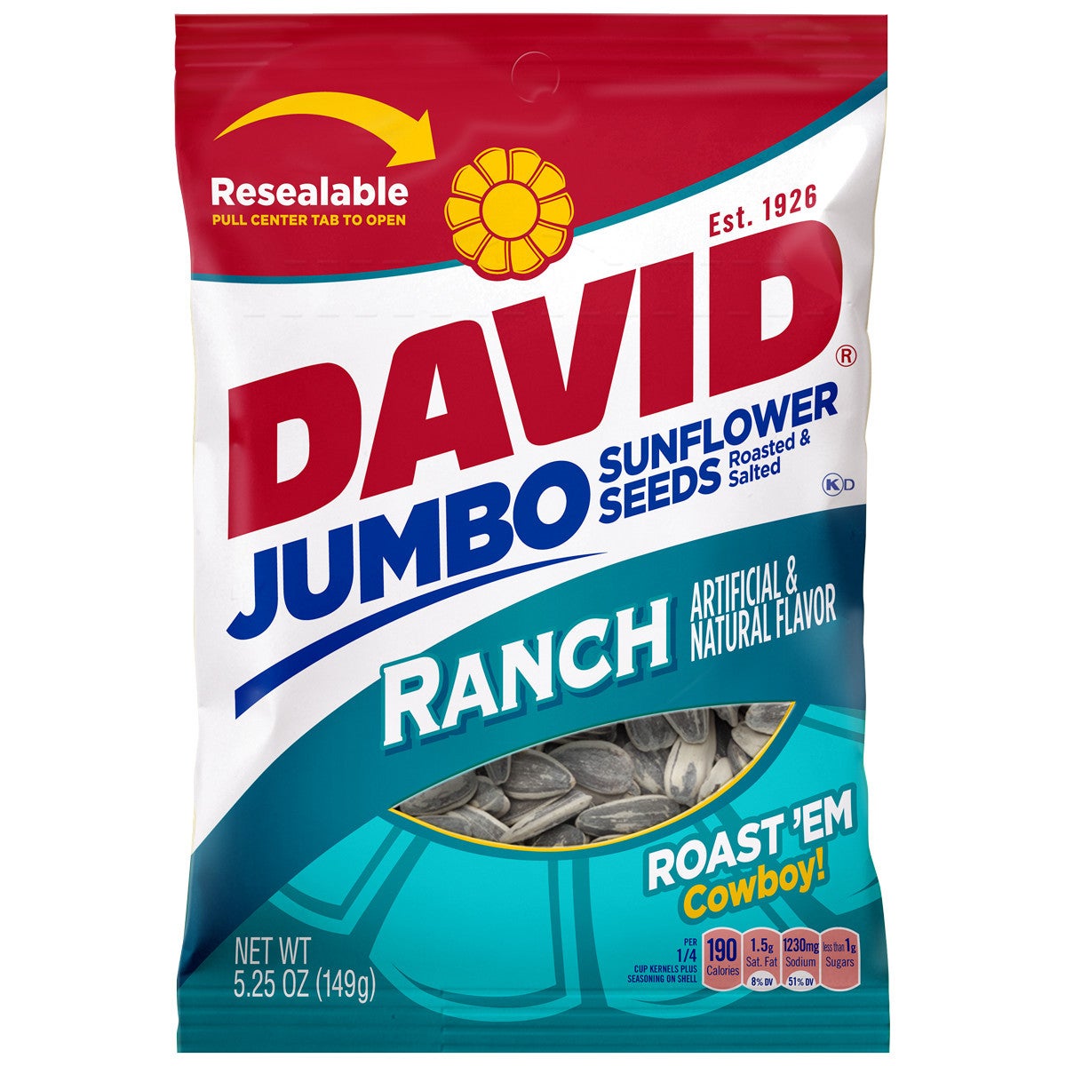 Seeds, Sunflower, Ranch,12 - 5.25 OUNCE